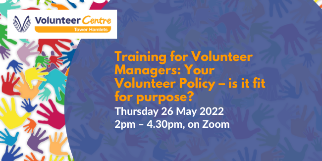 Volunteer policy, training for Volunteer Managers